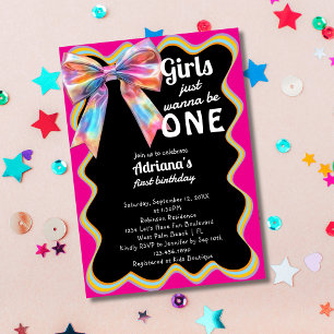 Convites As Meninas Só Querem Ser Uma Festa de Aniversário 