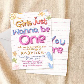 Convites As Meninas Só Querem Ser Uma no Aniversário