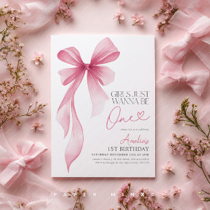 Convites As meninas só querem ser ÚNICAS! 1º Aniversário La