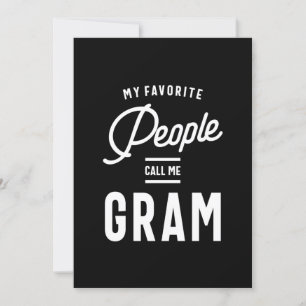 Convites As Minhas Pessoas Favoritas Chamam-Me Gram