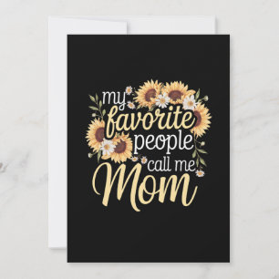 Convites As minhas Pessoas favoritas chamam-me mãe