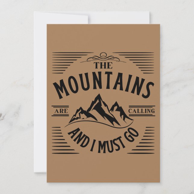 CONVITES AS MONTANHAS ESTÃO A LIGAR E EU TENHO DE IR (Frente)