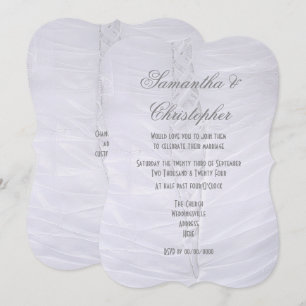 Convites As noivas brancas tradicionais vestem casamento