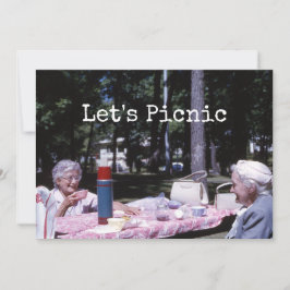 Convites As Velhas Senhoras Do Picnic De Verão Escaparam Pa