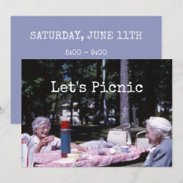 Convites As Velhas Senhoras Do Picnic De Verão Escaparam Pa