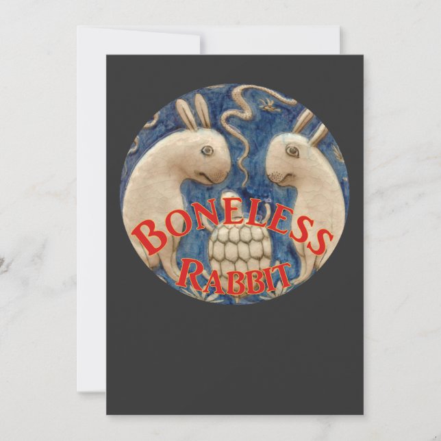 Convites As Viagens Europeias do Coelho Sem Ossos (Frente)