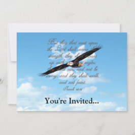 Convites Asas como Águia, Isaiah 40:31 Bíblia cristã