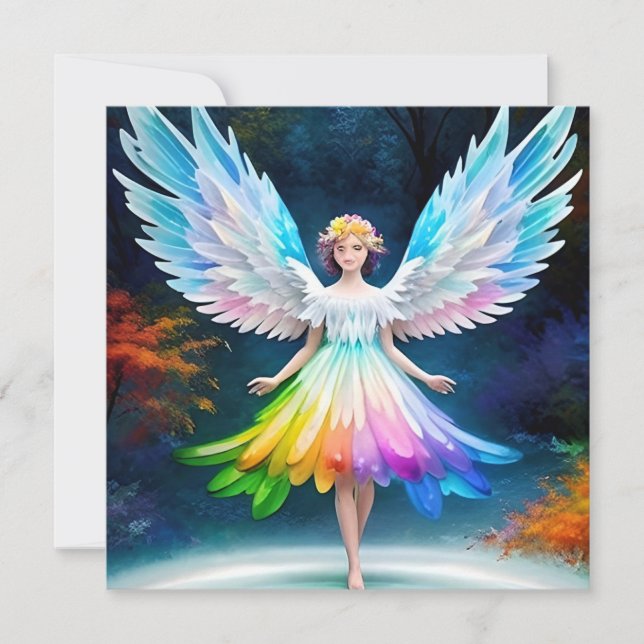 Convites Asas de Anjo Lindas Arte-35444 (Frente)
