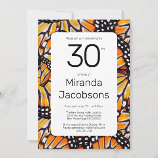 Convites asas de borboleta 30 coloridas e modernas personal