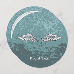 Convites Asas de cinza azul