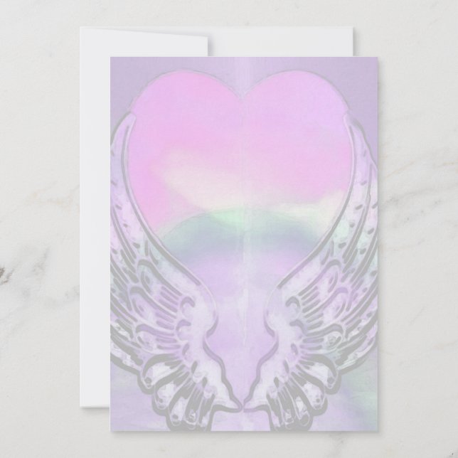 Convites Asas do anjo (Verso)