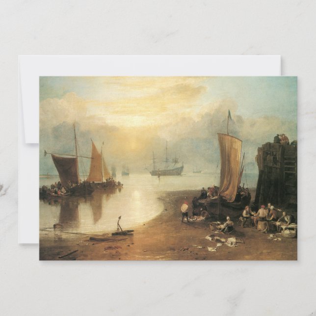 Convites Ascensão solar através do vapor por Joseph Turner (Frente)