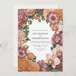 Convites Ash Rose, Vintage Peach & Soft Terracotta Wedding