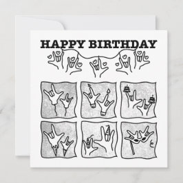 Convites ASL ILY Obsessão - Feliz Aniversário!