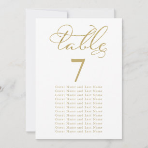 Convites Assento para Convidado de Casamento Folha Dourada 