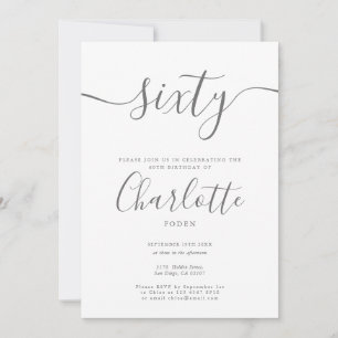 Convites Assinatura 60º Aniversário