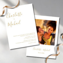 Assinatura de Ouro Minimalista Fotografia Casament