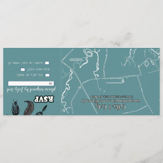 Convites Assinatura: Matte 4" x 9,25", Envelo branco padrão