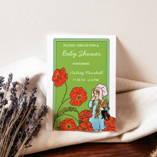 Convites Assistente de Vintage do Chá de fraldas Oz