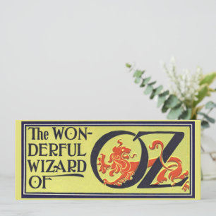 Convites Assistente de Vintagem de Oz Book Cobrir Art, Pági