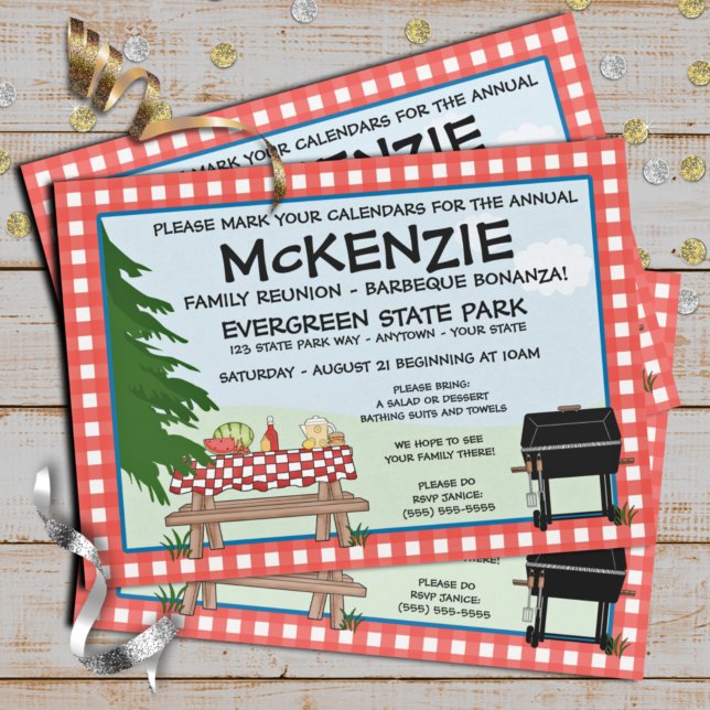 Convites Associação Familiar Barbeque (Criador carregado)