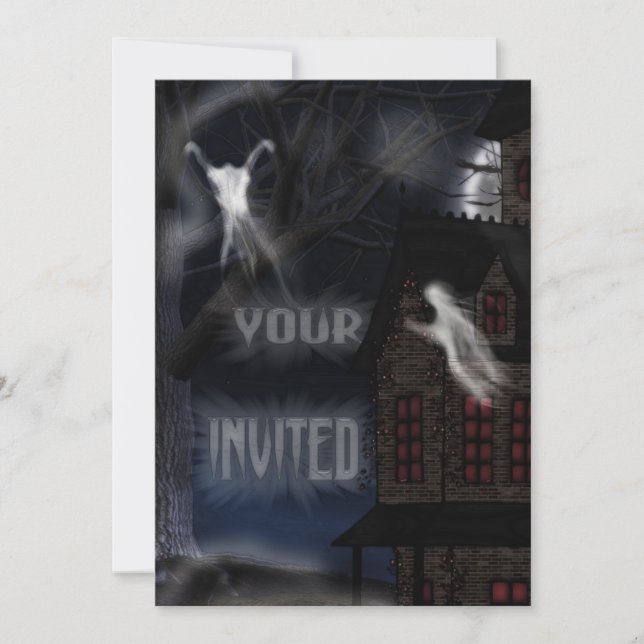 Convites Assombração Em Willowstone (Frente)