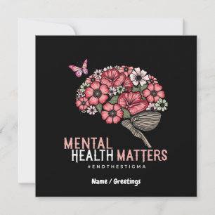 Convites Assuntos de Saúde Mental Acabam com o Estigma, aum