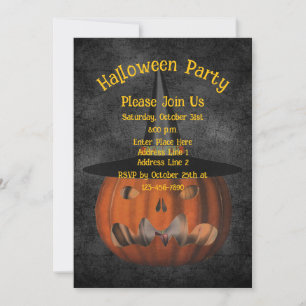 Convites Assustador Jack-O-Lanterna Pumpkin Halloween