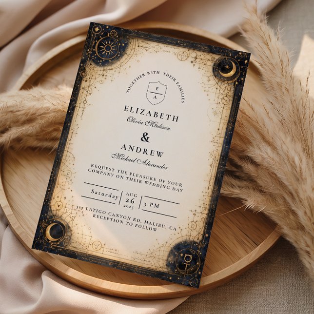 Convites Astral Night Wedding (Criador carregado)