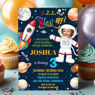 Convites Astronauta do Planeta Astronauta do Espaço Exterio