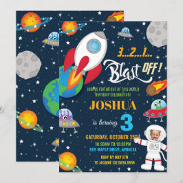 Convites Astronauta do Planeta Astronauta do Espaço Exterio