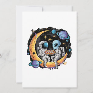 Convites Astronauta e Alienígena Aproveitem uma fatia