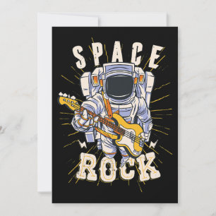 Convites Astronauta Espacial Guitarra Amantes Para A Guita