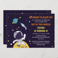 Astronauta Espacial no Aniversário da Lua