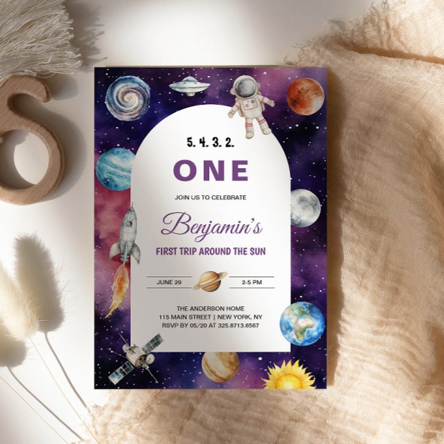 Convites Astronauta Espacial Primeira Viagem Ao Redor Do So (Criador carregado)