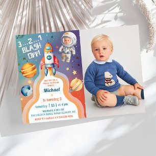 Convites Astronauta Foto de Astronauta de Navio Espacial Ex