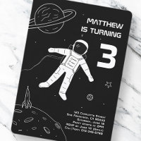 Astronauta Moderno Negro e Branco Astronauta Anive