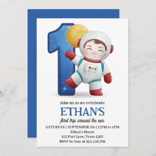 Convites Astronauta Primeira Viagem Ao Redor Do primeiro an
