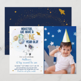 Convites Astronauta: Primeira Viagem Em Torno Do Sol Aniver