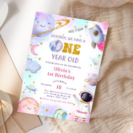 Convites Astronauta: Primeira Viagem Em Torno Do Sol Aniver