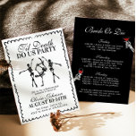 Convites Até a morte do nosso Festa de Bachelorette no Fim<br><div class="desc">Este Convite Itinerário de Festa dos Estados Unidos, Bachelorette Weekend, apresenta um esquema desenhado à mão com ilustrações desenhadas à mão, juntamente com letra escrita à mão! Você tem liberdade para criar algo único! Edite facilmente o texto e as cores para corresponder ao seu estilo! As cores de texto e...</div>