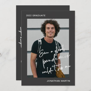 Convites Até mesmo uma Festa de formatura de Cinza fotográf