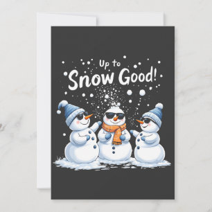 Convites Até neve boa piada boneco de neve natal 