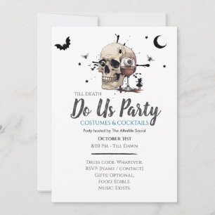 Convites Até que a Morte nos Separe Festa Divertida de Hall