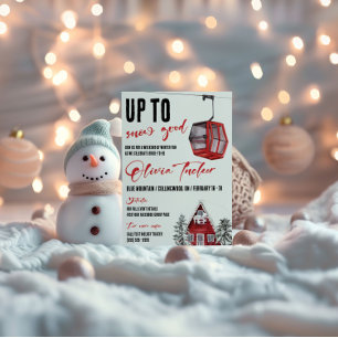 Convites Até SNOW Boa! Esqui, Diversão de Inverno, Despedid