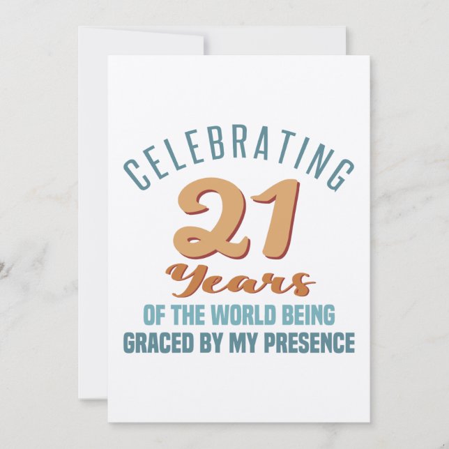 Convites Atitude aniversário de 21 anos assombrosa (Frente)