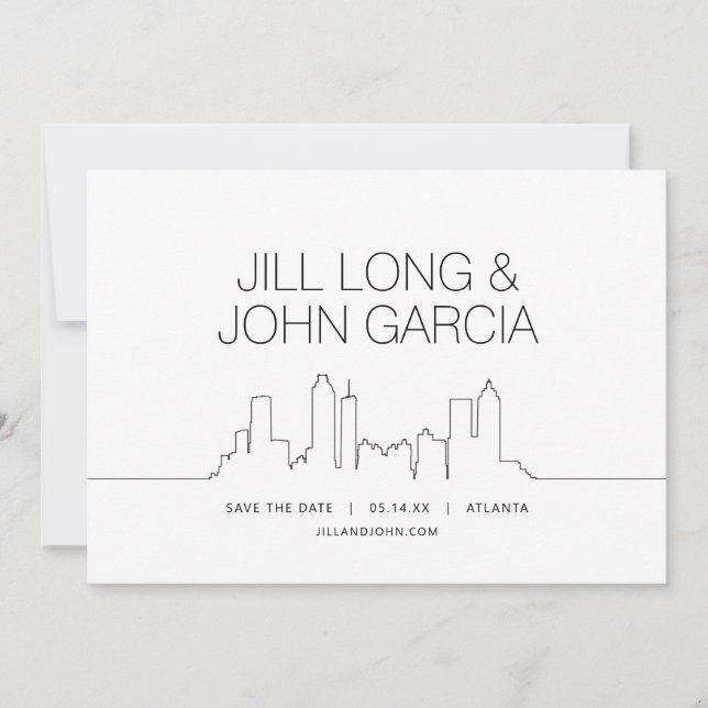 Convites Atlanta Salve a Data (Frente)