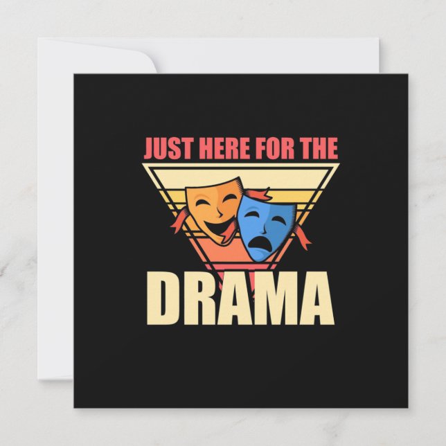 Convites Ator Aqui Só Pelo Drama (Frente)