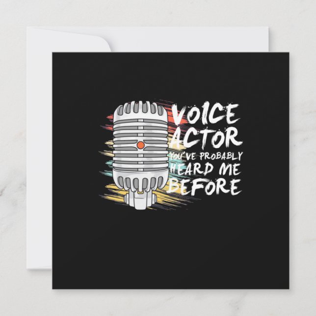 Convites Ator de Voz Antes (Frente)