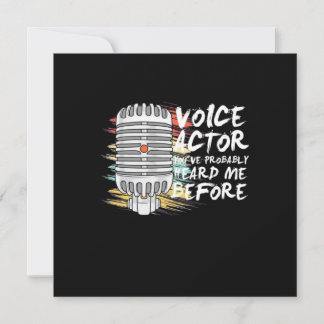 Convites Ator de Voz Antes